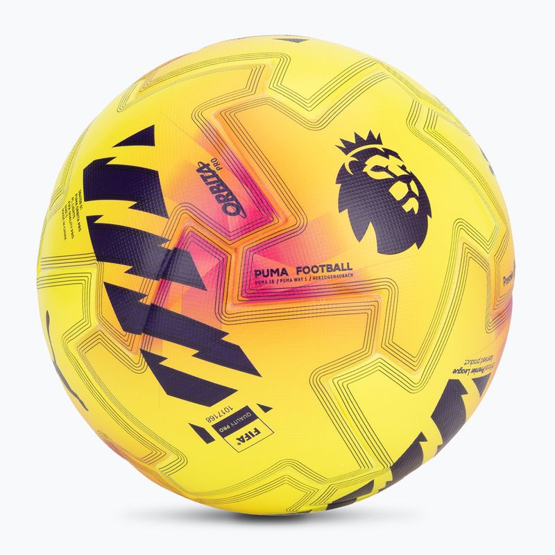 PUMA Orbita Pro PL Lights FIFA Qualität fluo gelb/multicolor Fußball Größe 5 2