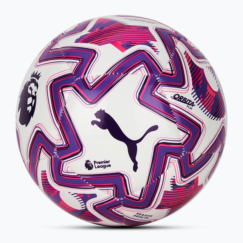 PUMA Orbita Play PL Brilliance Fußball puma weiß/multicolor Größe 3