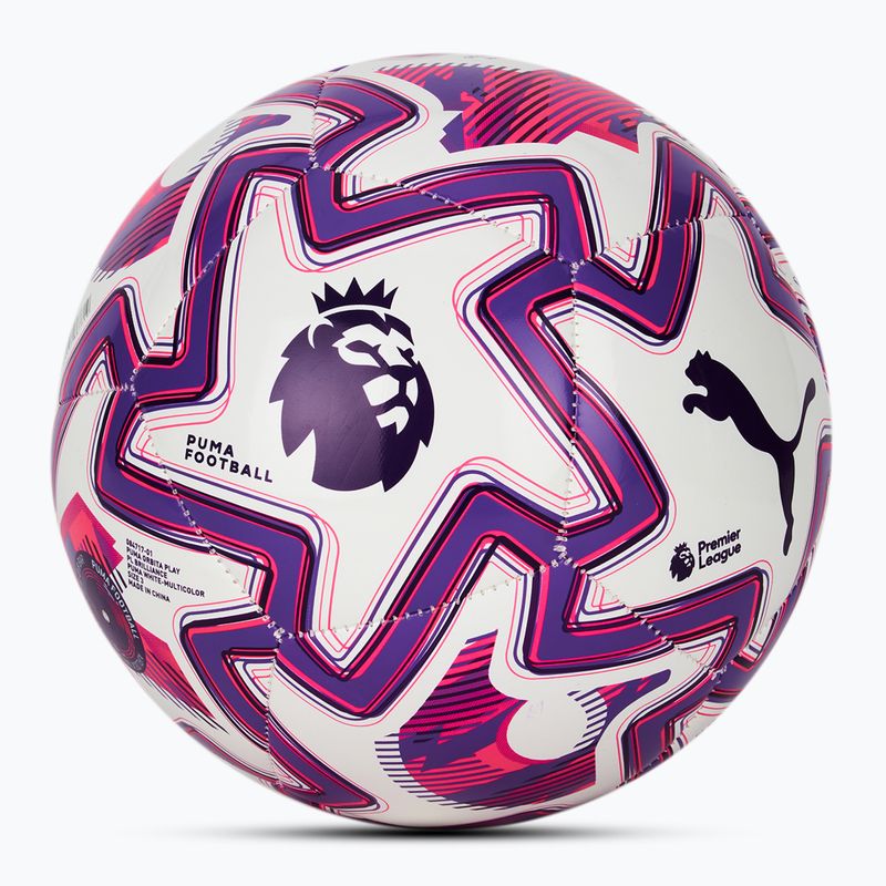 PUMA Orbita Play PL Brilliance Fußball puma weiß/multicolor Größe 3 2