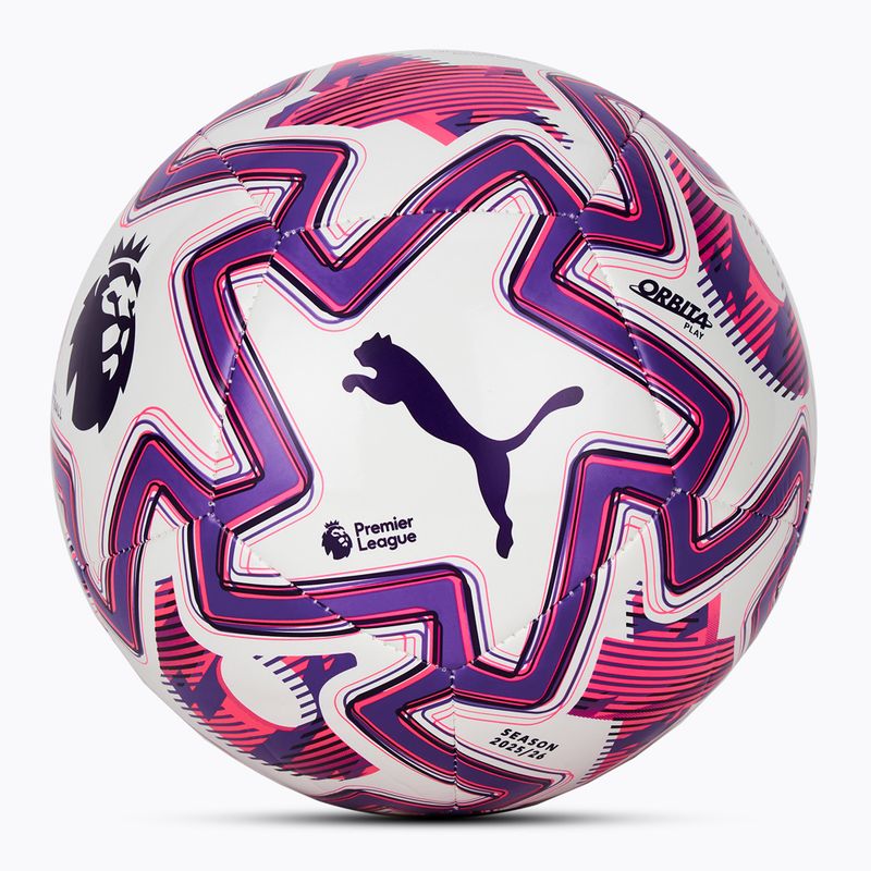 PUMA Orbita Play PL Brilliance Fußball puma weiß/multicolor Größe 5