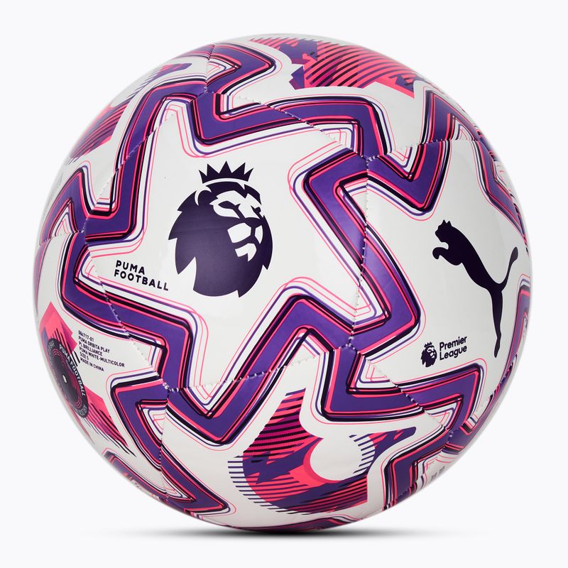 PUMA Orbita Play PL Brilliance Fußball puma weiß/multicolor Größe 5 2