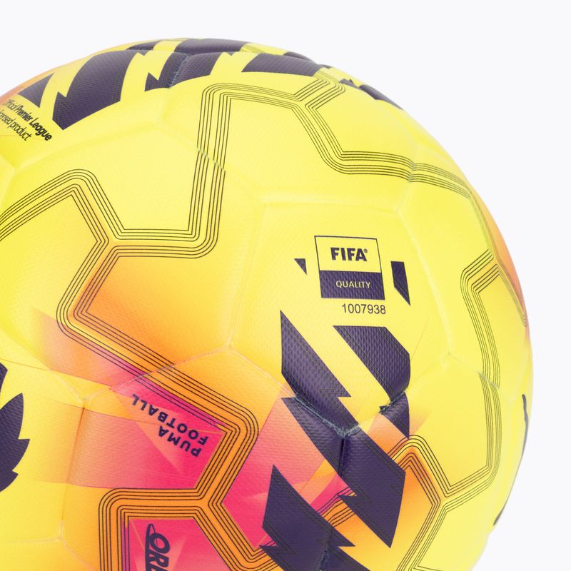 PUMA Orbita Match PL Lights FIFA Qualität fluo gelb/multicolour Fußball Größe 5 3