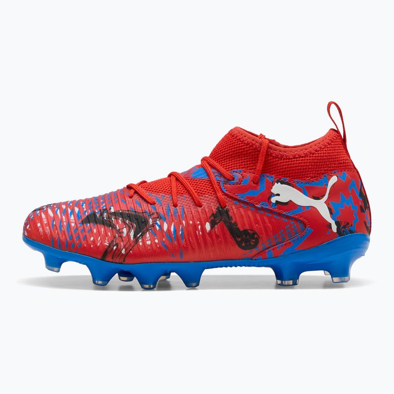 PUMA Future 8 Match Playmakers FG/AG Jr Kinder Fußballschuhe puma rot/puma schwarz/ultra blau/pink pixel