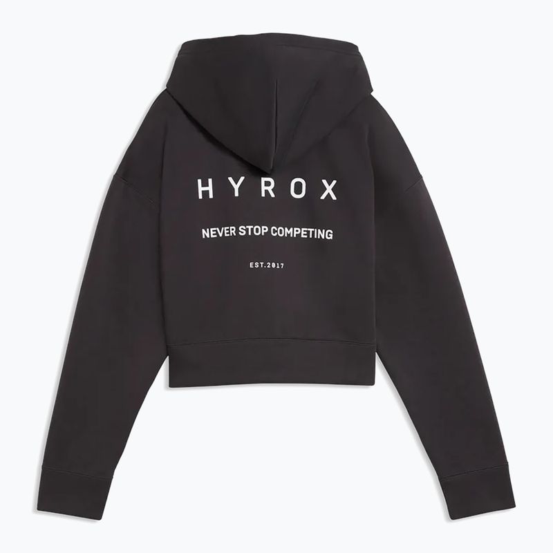 Damen Hoodie PUMA x HYROX World Cropped Hoodie schwarz/weiß 2