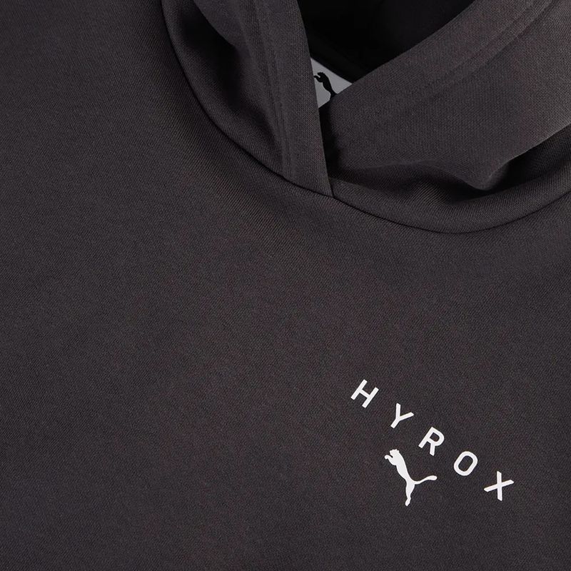 Damenpullover Puma Hyrox World Cropped Hoodie black/white 3