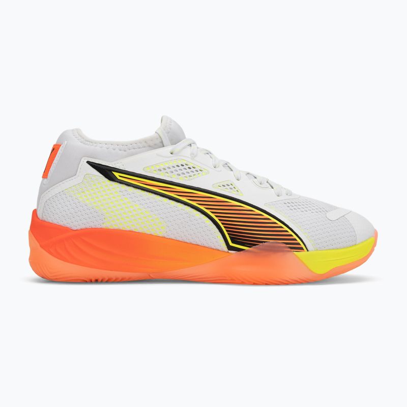 Handballschuhe PUMA Eliminate Nitro SQD 4 Game On puma white/glowing red/ultra blue 2