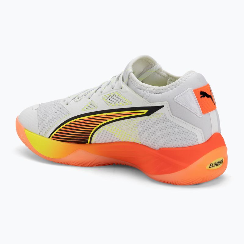 Handballschuhe PUMA Eliminate Nitro SQD 4 Game On puma white/glowing red/ultra blue 3