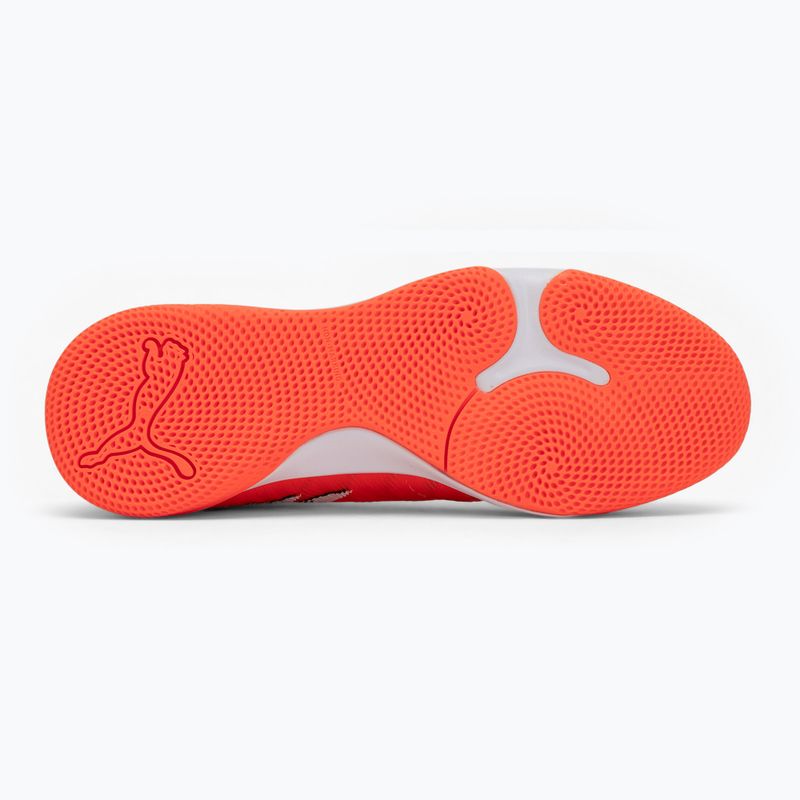 Fußballschuhe PUMA Future 9 Match IT glowing red/puma white/puma black/puma silver 4