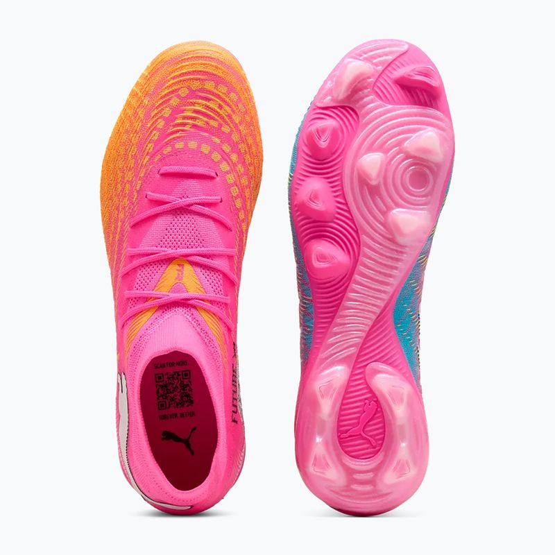 Fußballschuhe PUMA Future 9 Match FG/AG poison pink/puma white/sun stream/bright aqua/puma black 3