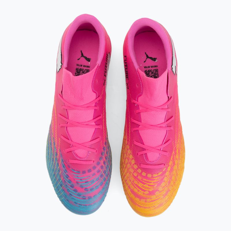 Fußballschuhe PUMA Future 9 Match Fusion FG/AG poison pink/puma white/sun stream/bright aqua/puma black 5
