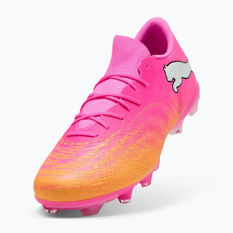 Fußballschuhe PUMA Future 9 Match Fusion FG/AG poison pink/puma white/sun stream/bright aqua/puma black 3