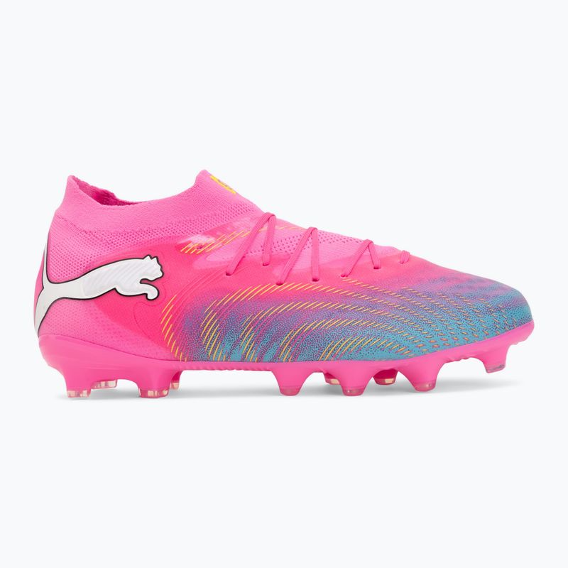 Kinder Fußballschuhe PUMA Future 9 Pro FG/AG Jr poison pink/puma wht/sun stream/bright aqua/puma blk 2