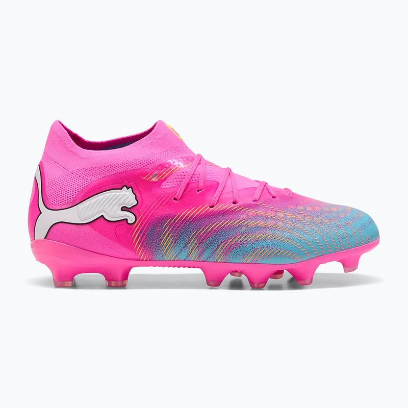 Kinder Fußballschuhe PUMA Future 9 Pro FG/AG Jr poison pink/puma wht/sun stream/bright aqua/puma blk 3