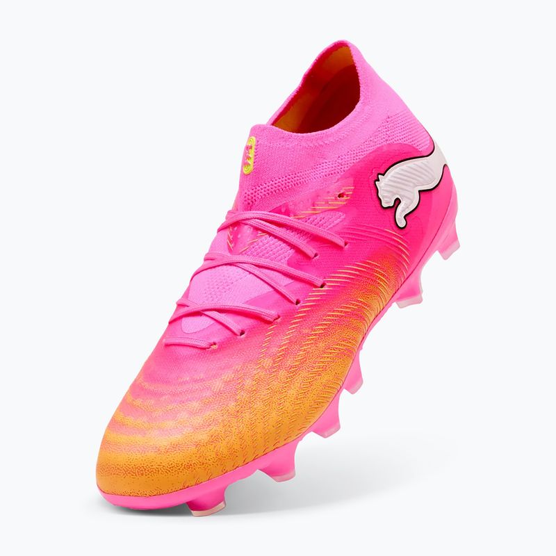 Kinder Fußballschuhe PUMA Future 9 Pro FG/AG Jr poison pink/puma wht/sun stream/bright aqua/puma blk 4