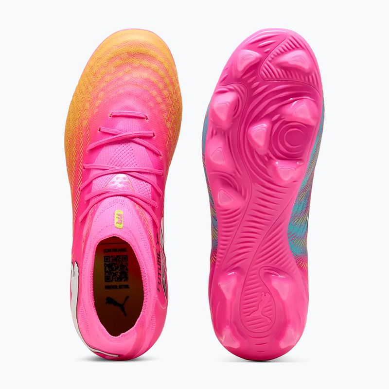 Kinder Fußballschuhe PUMA Future 9 Pro FG/AG Jr poison pink/puma wht/sun stream/bright aqua/puma blk 5