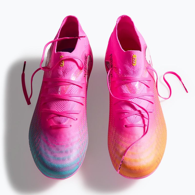 Kinder Fußballschuhe PUMA Future 9 Pro FG/AG Jr poison pink/puma wht/sun stream/bright aqua/puma blk 6