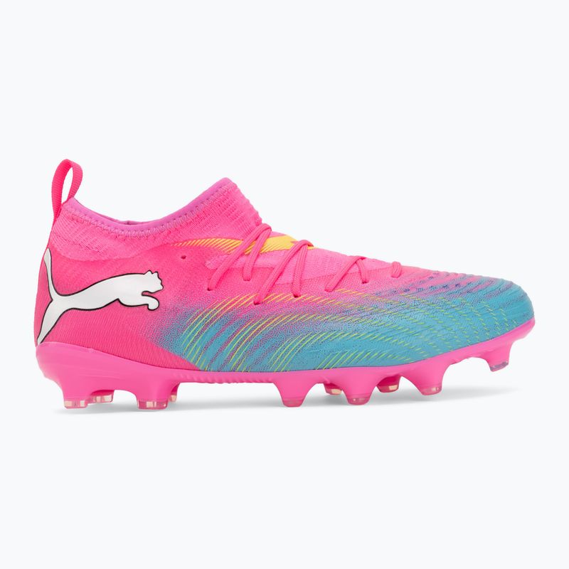 Kinder Fußballschuhe PUMA Future 9 Match FG/AG Jr poison pink/puma white/sun stream/bright aqua/puma black 2