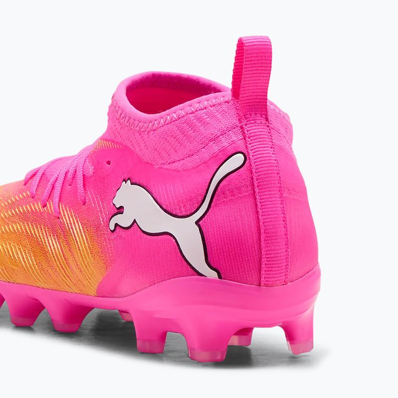 Kinder Fußballschuhe PUMA Future 9 Match FG/AG Jr poison pink/puma white/sun stream/bright aqua/puma black 5