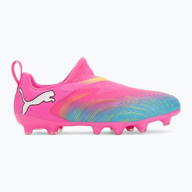 Kinder Fußballschuhe PUMA Future 9 Match LL FG/AG Jr poison pink/puma white/sun stream/bright aqua/puma black 2