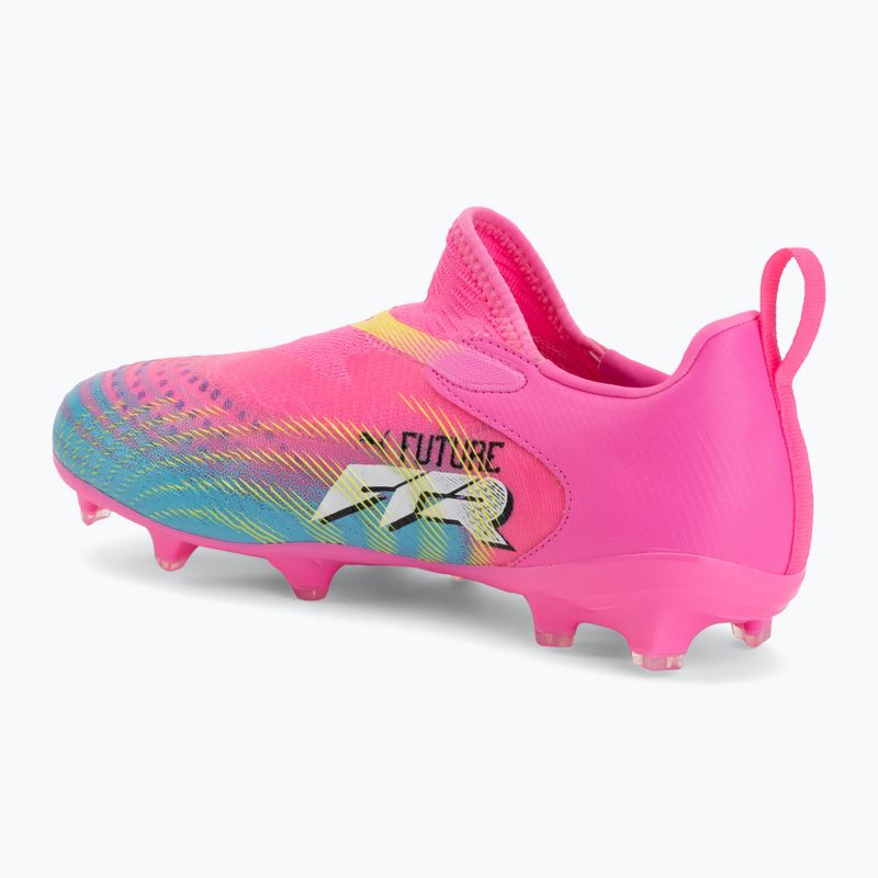 Kinder Fußballschuhe PUMA Future 9 Match LL FG/AG Jr poison pink/puma white/sun stream/bright aqua/puma black 3