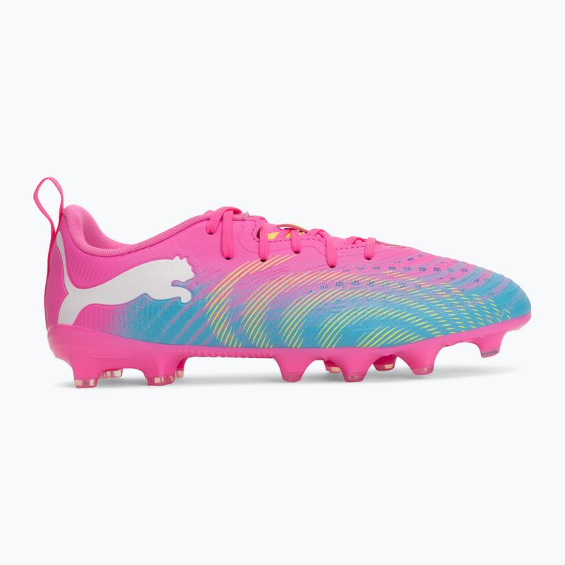 Kinder Fußballschuhe PUMA Future 9 Play FG/AG Jr poison pink/puma white/sun stream/bright aqua/puma black 2