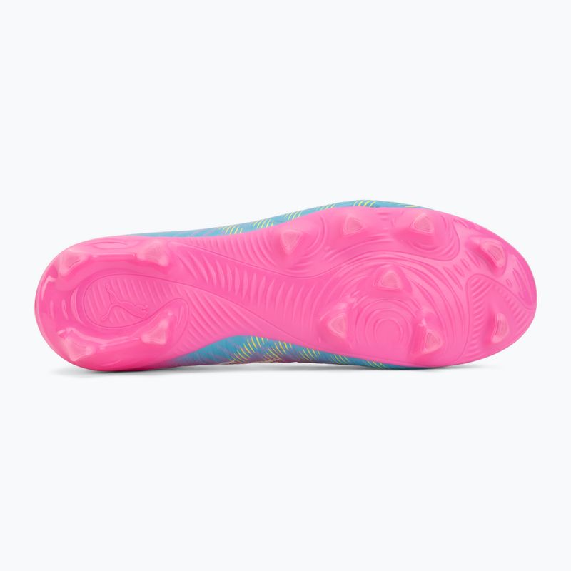 Kinder Fußballschuhe PUMA Future 9 Play FG/AG Jr poison pink/puma white/sun stream/bright aqua/puma black 4