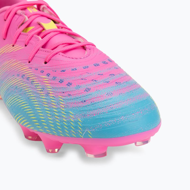 Kinder Fußballschuhe PUMA Future 9 Play FG/AG Jr poison pink/puma white/sun stream/bright aqua/puma black 7