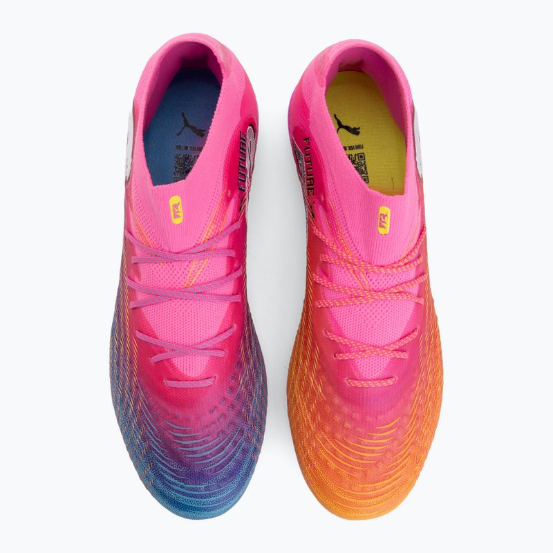 Fußballschuhe PUMA Future 9 Ultimate FG poison pink/puma wht/sun stream/bright aqua/puma blk 5