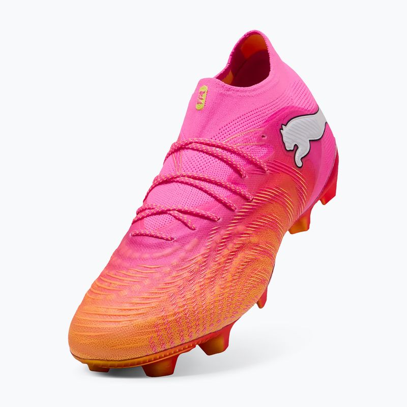 Fußballschuhe PUMA Future 9 Ultimate FG poison pink/puma wht/sun stream/bright aqua/puma blk