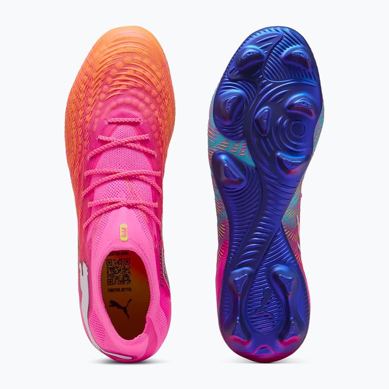 Fußballschuhe PUMA Future 9 Ultimate FG poison pink/puma wht/sun stream/bright aqua/puma blk 3