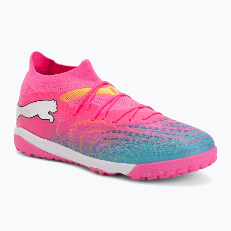 Fußballschuhe PUMA Future 9 Match TT poison pink/puma white/sun stream/bright aqua/puma black
