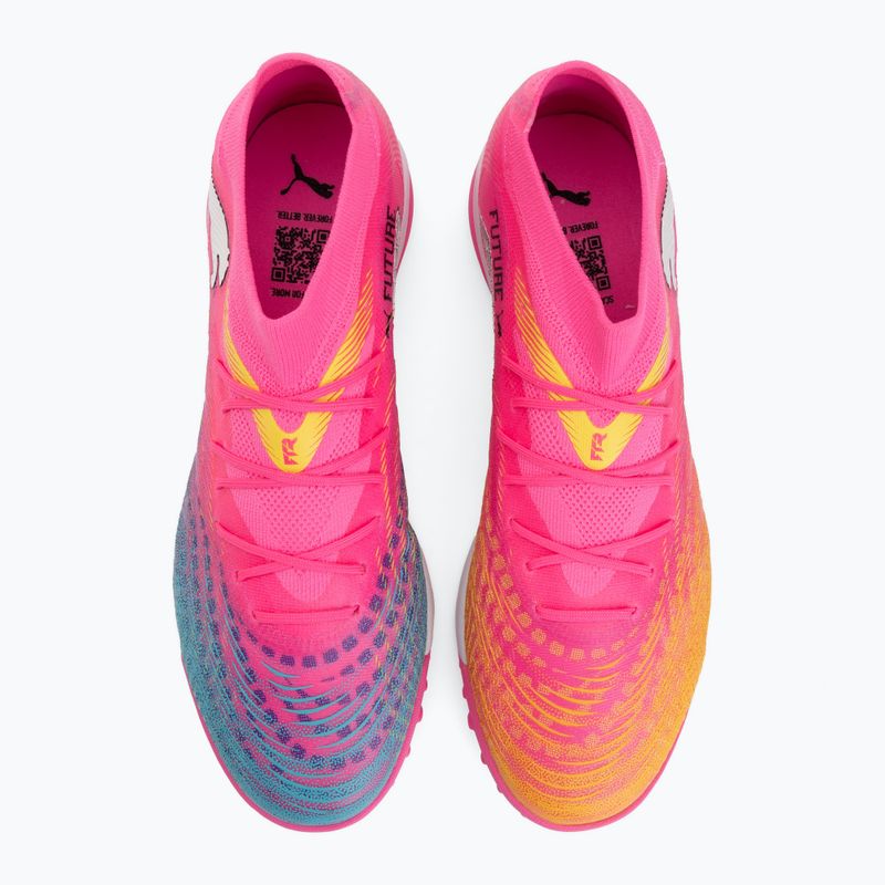 Fußballschuhe PUMA Future 9 Match TT poison pink/puma white/sun stream/bright aqua/puma black 5