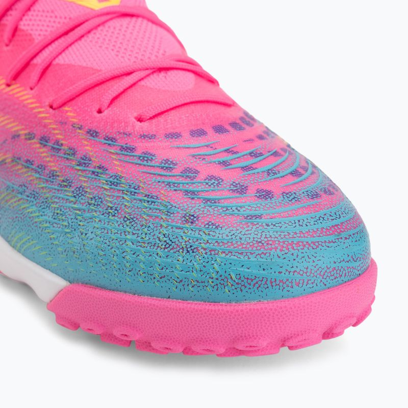 Fußballschuhe PUMA Future 9 Match TT poison pink/puma white/sun stream/bright aqua/puma black 7