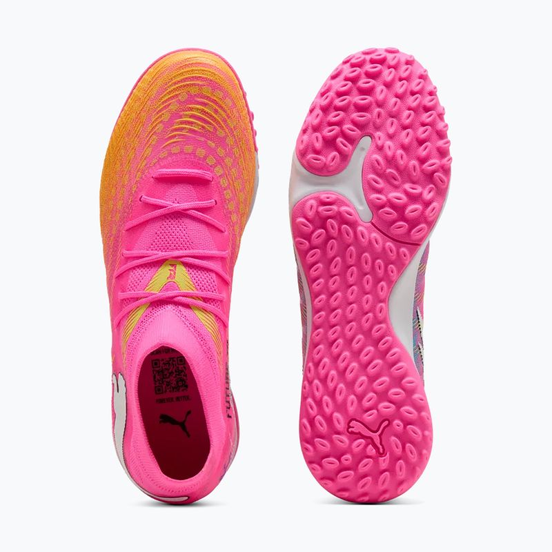 Fußballschuhe PUMA Future 9 Match TT poison pink/puma white/sun stream/bright aqua/puma black 5