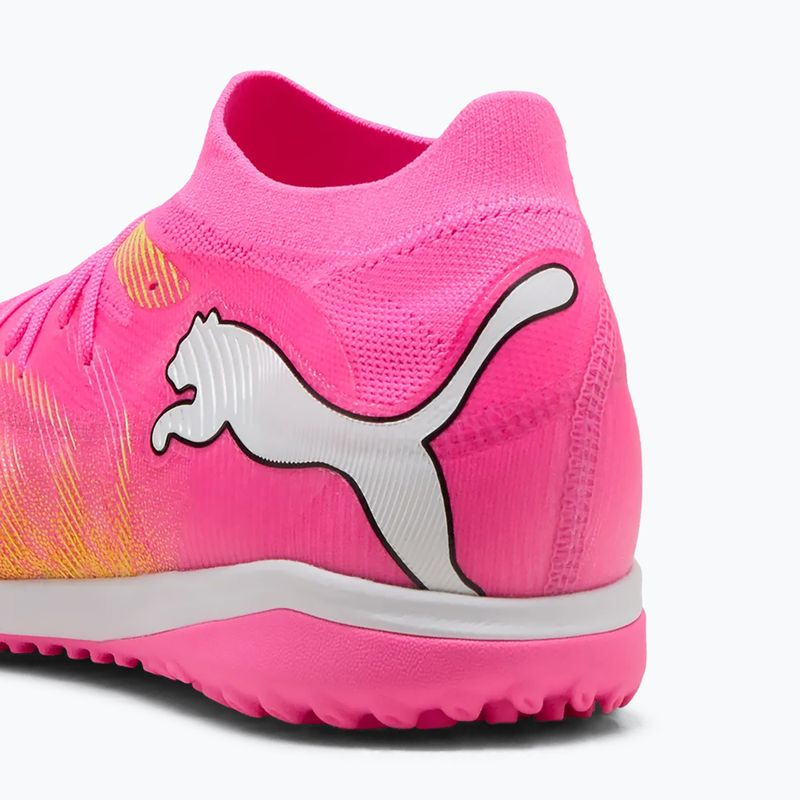 Fußballschuhe PUMA Future 9 Match TT poison pink/puma white/sun stream/bright aqua/puma black 7