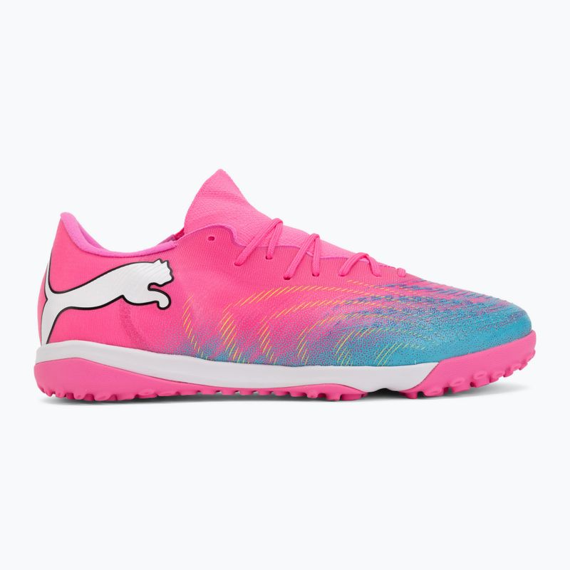 Fußballschuhe PUMA Future 9 Match Fusion TT poison pink/puma white/sun stream/bright aqua/puma black 2