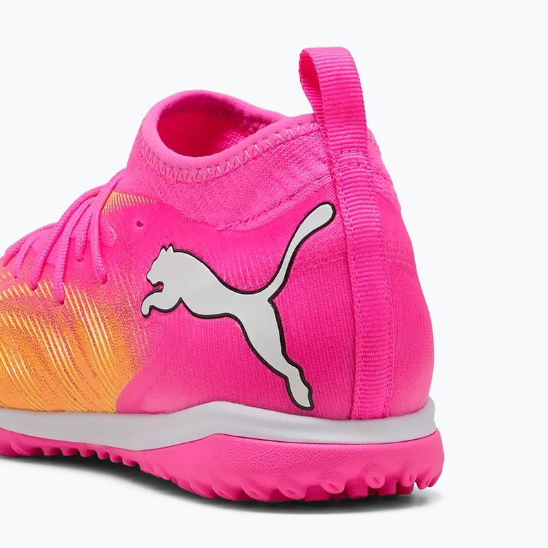 Kinder Fußballschuhe PUMA Future 9 Match TT + Mid Jr poison pink/puma wht/sun stream/bright aqua/puma blk 4