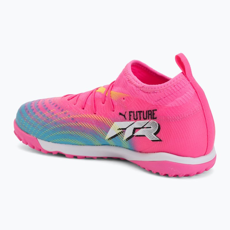 Kinder Fußballschuhe PUMA Future 9 Match TT + Mid Jr poison pink/puma wht/sun stream/bright aqua/puma blk 3
