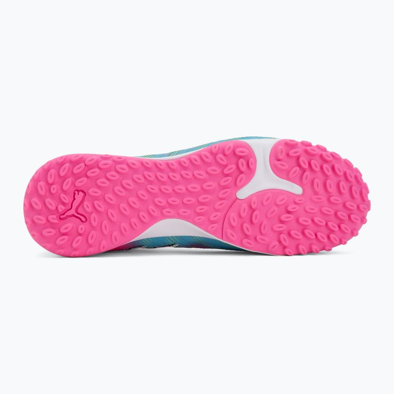 Kinder Fußballschuhe PUMA Future 9 Match TT + Mid Jr poison pink/puma wht/sun stream/bright aqua/puma blk 4