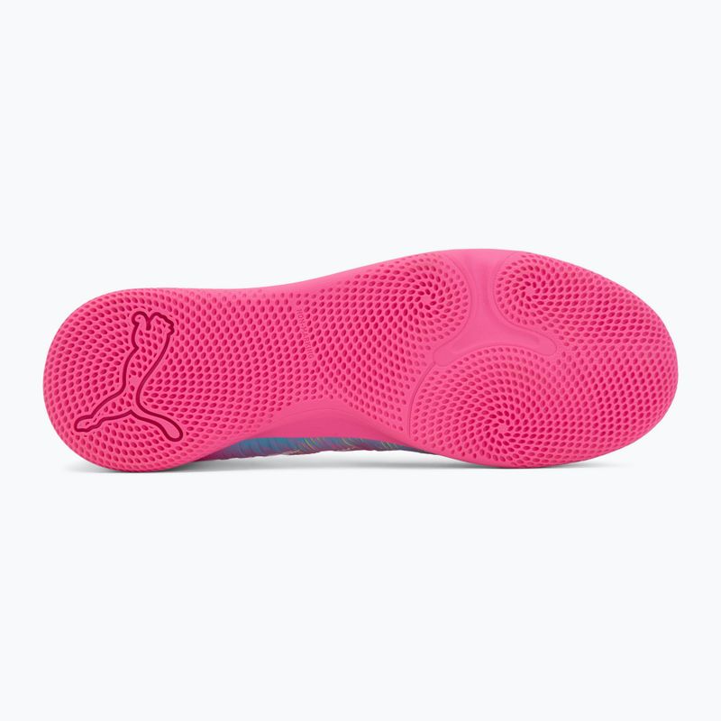 Kinder Fußballschuhe PUMA Future 9 Play IT Jr poison pink/puma white/sun stream/bright aqua/puma black 4