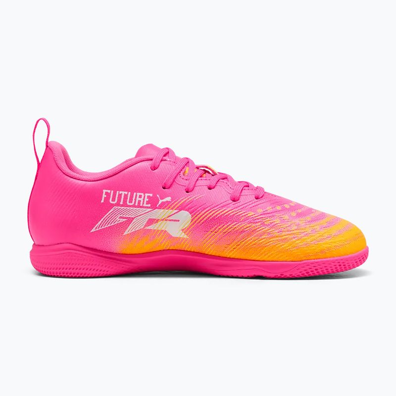 Kinder Fußballschuhe PUMA Future 9 Play IT Jr poison pink/puma white/sun stream/bright aqua/puma black 2