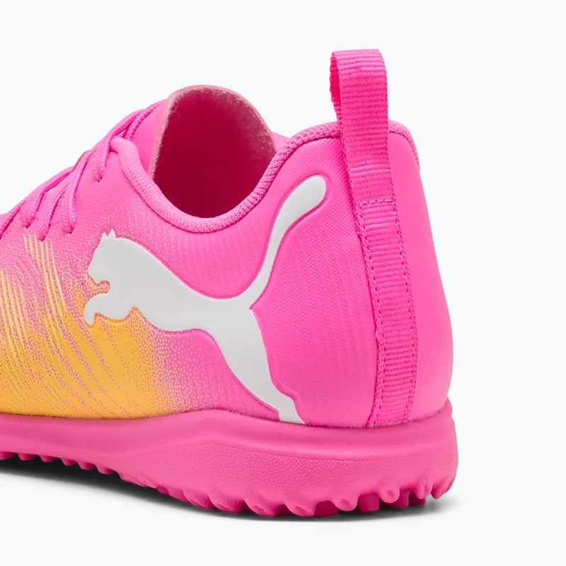 Kinder Fußballschuhe PUMA Future 9 Play TT poison pink/puma white/sun stream/bright aqua/puma black 7