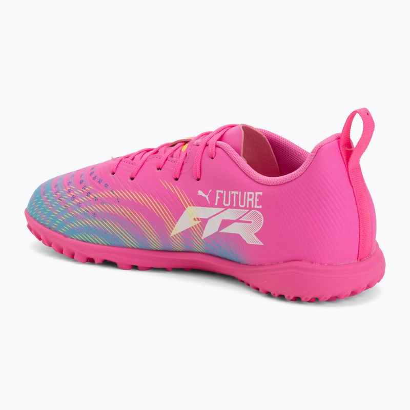Kinder Fußballschuhe PUMA Future 9 Play TT poison pink/puma white/sun stream/bright aqua/puma black 3