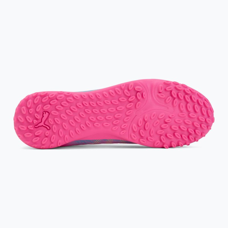 Kinder Fußballschuhe PUMA Future 9 Play TT poison pink/puma white/sun stream/bright aqua/puma black 4