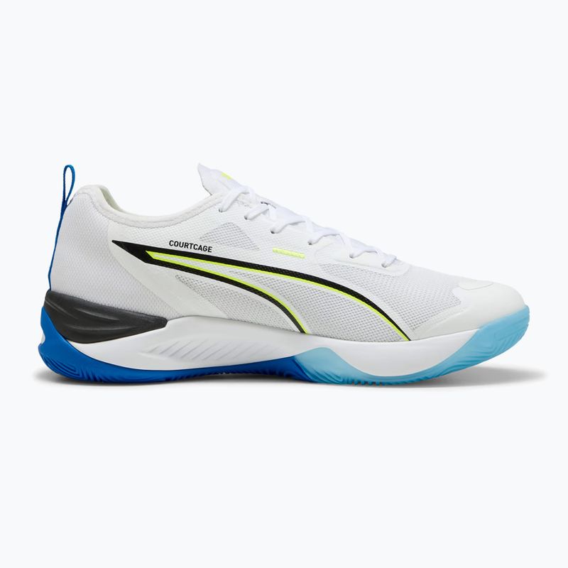 Handballschuhe PUMA Eliminate Nitro 4 Game On Puma White/Glowing Red/Ultra Blue 9