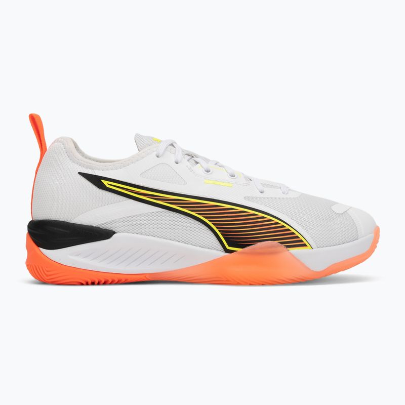 Handballschuhe PUMA Eliminate Nitro 4 Game On Puma White/Glowing Red/Ultra Blue 2