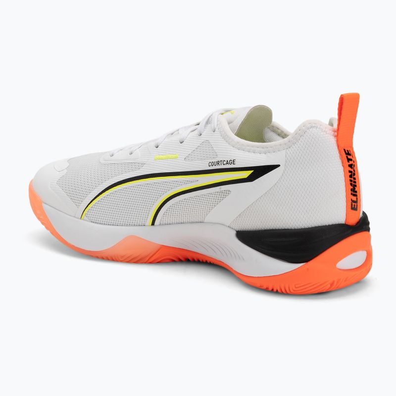 Handballschuhe PUMA Eliminate Nitro 4 Game On Puma White/Glowing Red/Ultra Blue 3