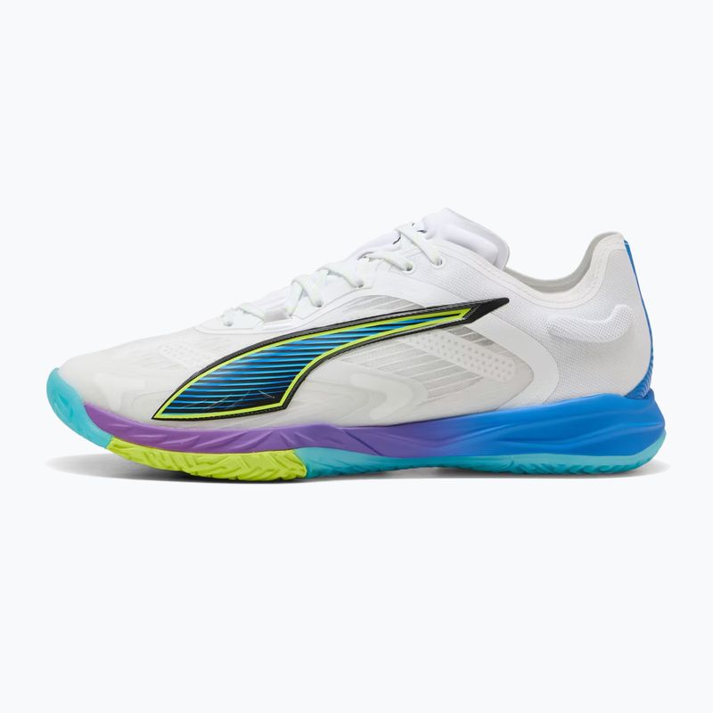 Handballschuhe PUMA Accelerate Nitro SQD 4 Game On puma white/glowing red/ultra blue 8