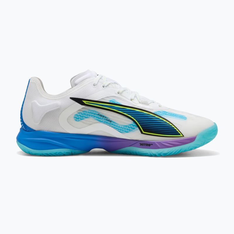 Handballschuhe PUMA Accelerate Nitro SQD 4 Game On puma white/glowing red/ultra blue 9