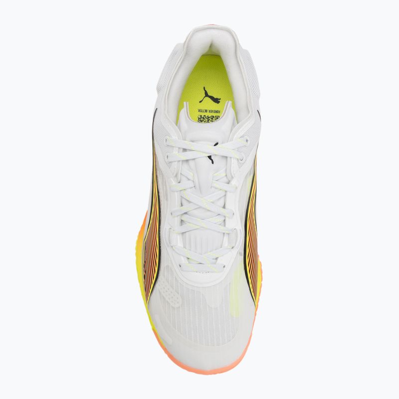 Handballschuhe PUMA Accelerate Nitro SQD 4 Game On puma white/glowing red/ultra blue 5